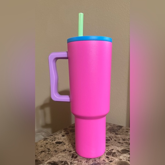 Simple Modern 40 oz Tumbler | TREK COLLECTION | 80’s Mix 💕🩵💚💜 - Picture 3 of 6